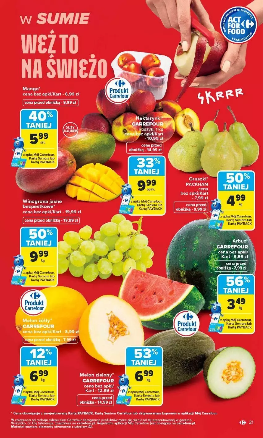 Gazetka promocyjna Carrefour - Gazetka od poniedziałku. Carrefour, Market w SUMIE najlepszy - ważna 08.06 do 13.06.2026 - strona 23 - produkty: Mango