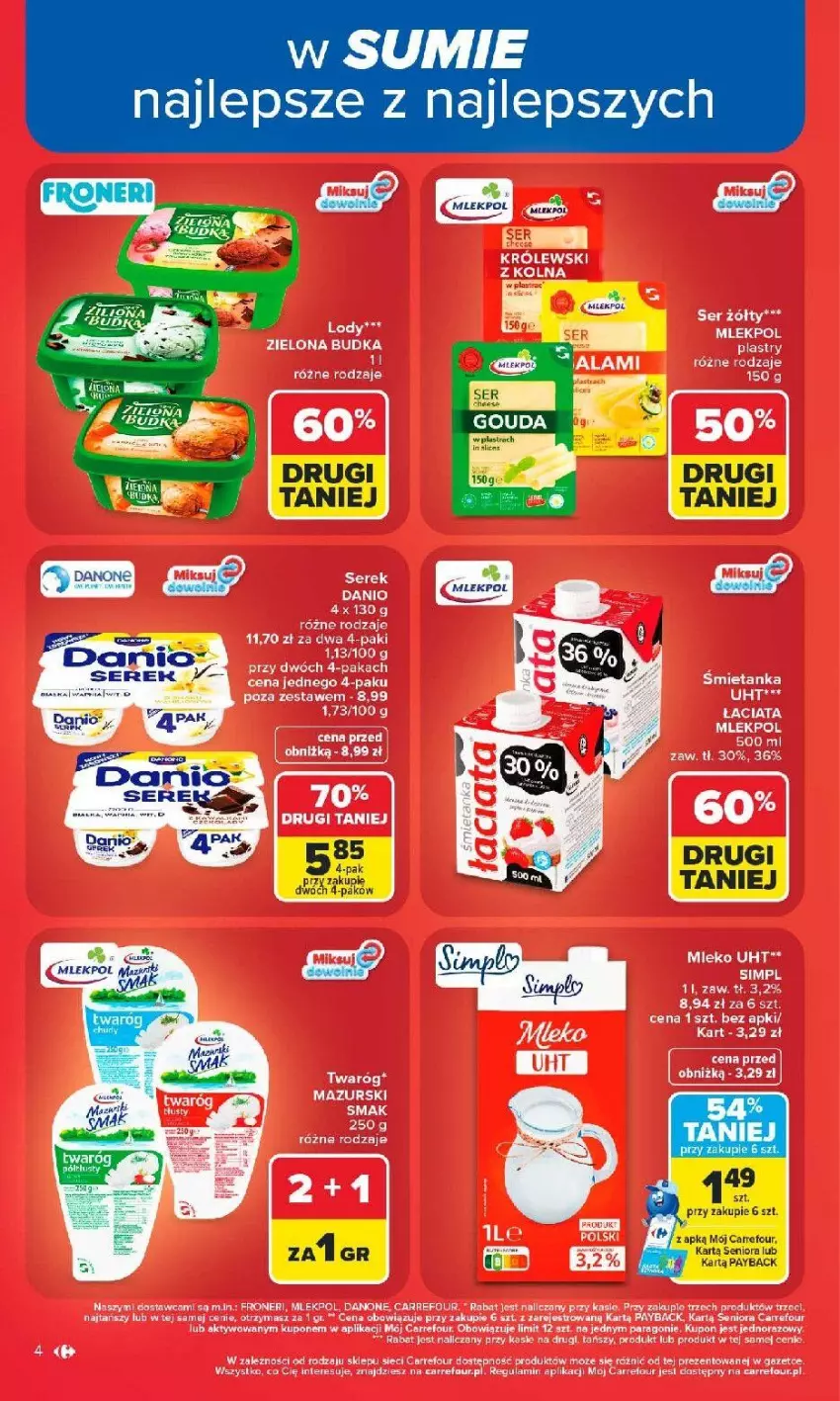 Gazetka promocyjna Carrefour - Gazetka od poniedziałku. Carrefour, Market w SUMIE najlepszy - ważna 08.06 do 13.06.2026 - strona 6 - produkty: Fa, Feta, LG, Ser, Serek