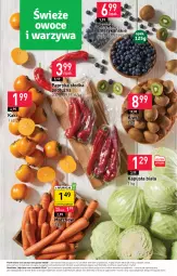 Gazetka promocyjna Stokrotka - Market - Gazetka - ważna od 15.11 do 15.11.2023 - strona 9 - produkty: Warzywa, Papryka słodka, Papryka, Kaki, Kiwi, Owoce, Mięso