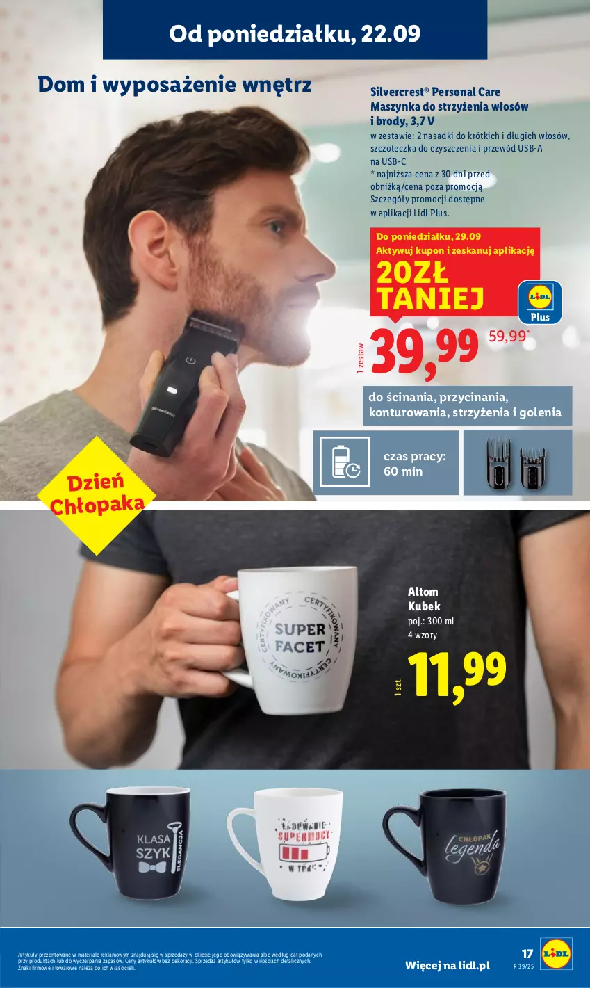 Gazetka promocyjna Lidl - GAZETKA - ważna 22.09 do 27.09.2025 - strona 19 - produkty: Kubek, Maszynka, Przewód, Silvercrest, Szczoteczka, Szynka