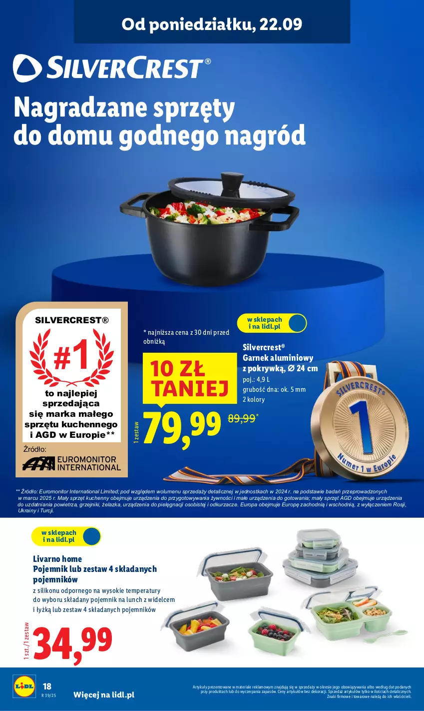 Gazetka promocyjna Lidl - GAZETKA - ważna 22.09 do 27.09.2025 - strona 24 - produkty: Garnek, Gra, Grzejnik, Ivar, Monitor, Odkurzacz, Odkurzacze, Pojemnik, Pojemnik na lunch, Por, Silvercrest, Sok