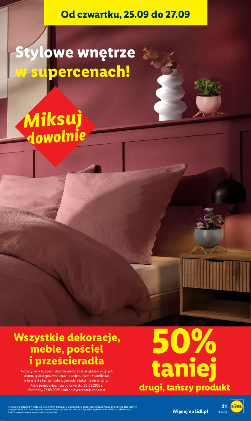 Gazetka promocyjna Lidl - GAZETKA - ważna 22.09 do 27.09.2025 - strona 27 - produkty: Meble, Pościel