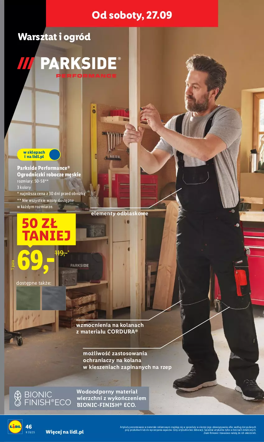 Gazetka promocyjna Lidl - GAZETKA - ważna 22.09 do 27.09.2025 - strona 54 - produkty: Finish, LANA, Ogród, Parkside, Por