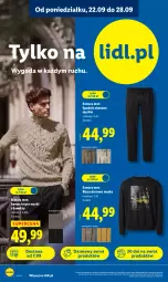 Gazetka promocyjna Lidl - GAZETKA - Gazetka - ważna od 27.09 do 27.09.2025 - strona 20 - produkty: Sweter, Dres, Spodnie, Bluza, Spodnie dresowe, Bluza dresowa