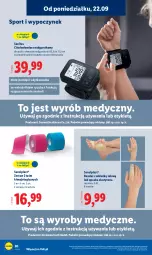 Gazetka promocyjna Lidl - GAZETKA - Gazetka - ważna od 27.09 do 27.09.2025 - strona 26 - produkty: Ciśnieniomierz, Por, Opaska, Sport, Pudełko