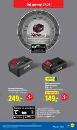 Gazetka promocyjna Lidl - GAZETKA - Gazetka - ważna od 27.09 do 27.09.2025 - strona 49 - produkty: Parkside, Top, Ser, Warka, Akumulator