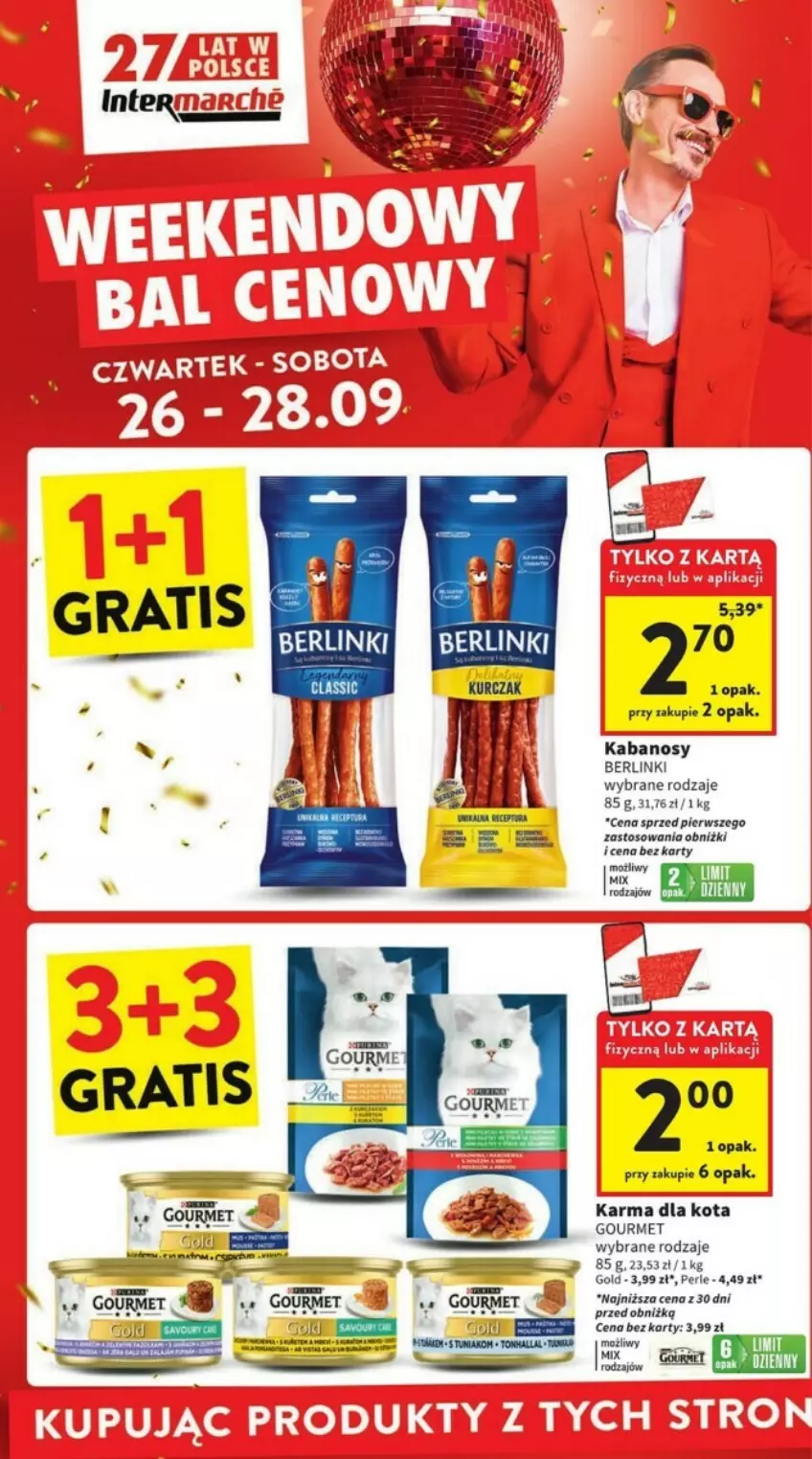 Gazetka promocyjna Intermarche - ważna 26.09 do 02.10.2024 - strona 2 - produkty: Berlinki, Gra, Kabanos