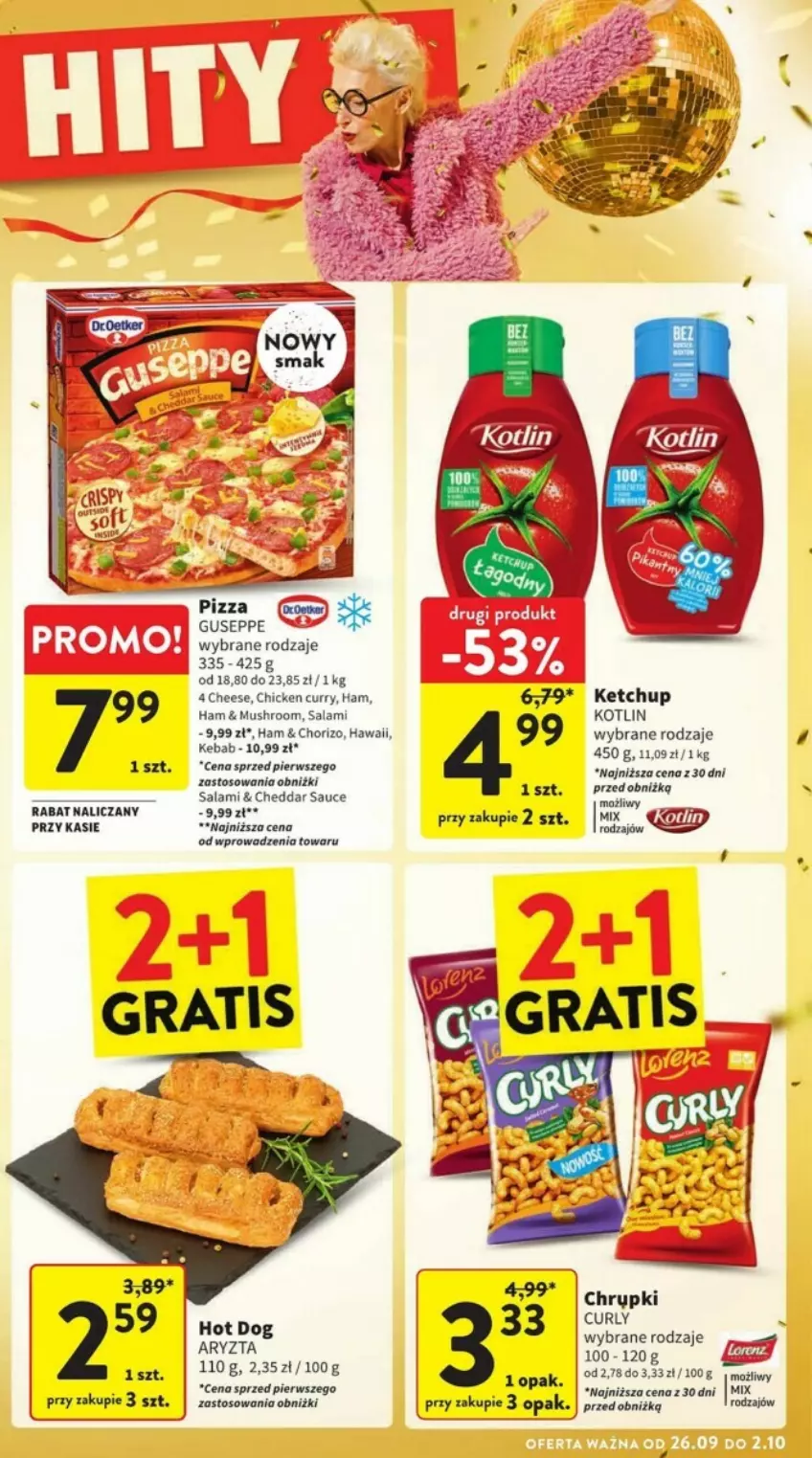 Gazetka promocyjna Intermarche - ważna 26.09 do 02.10.2024 - strona 5 - produkty: Cheddar, Gra, Kebab, Ketchup, Kotlin, Mus, Salami