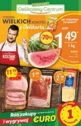 Gazetka promocyjna Delikatesy Centrum - Gazetka - ważna od 16.06 do 16.06.2021 - strona 1 - produkty: Ser, Rum, Szynka, Arbuz