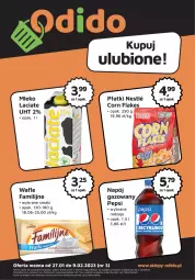 Gazetka promocyjna Odido - Plakat - Gazetka - ważna od 09.02 do 09.02.2023 - strona 1 - produkty: Corn flakes, Wafle, Mleko