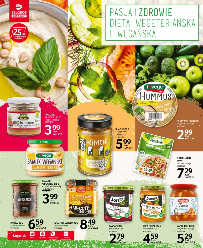 Gazetka promocyjna Selgros - Oferta spożywcza - ważna 11.08 do 24.08.2022 - strona 2 - produkty: Hummus, Mus, Pasztet, Smalec, Sok, Zupa