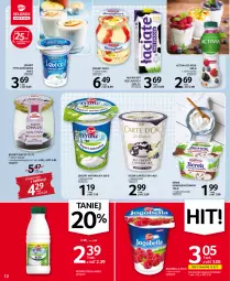 Gazetka promocyjna Selgros - Oferta spożywcza - Gazetka - ważna od 24.08 do 24.08.2022 - strona 12 - produkty: Jogurt naturalny, Ser, Bell, Jogurt, Carte d'Or, Activia, Serek homogenizowany, Serek, Bella, Deser, Jogobella, Kefir, Mleko