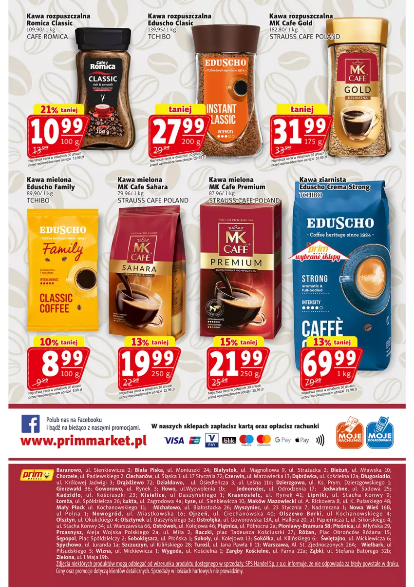 Gazetka promocyjna Prim Market - ważna 17.07 do 23.07.2025 - strona 16 - produkty: Fa, Kawa, Kawa mielona, Kawa rozpuszczalna, Tchibo