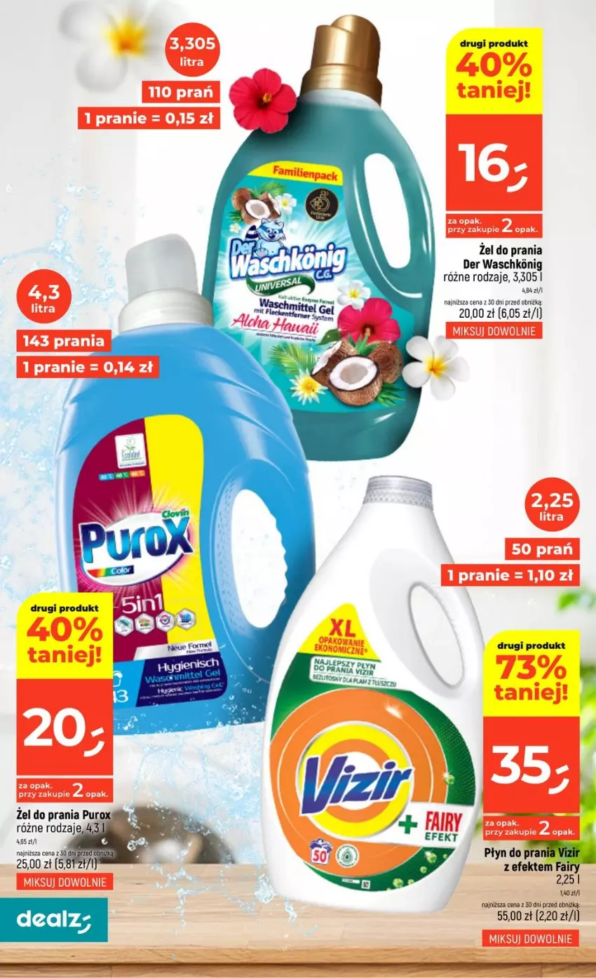 Gazetka promocyjna Dealz - KATALOG CZYSTY ZYSK - ważna 19.03 do 08.04.2026 - strona 12 - produkty: Bell, Fa, Fairy, Lack, Płyn do prania, Pur, Vizir