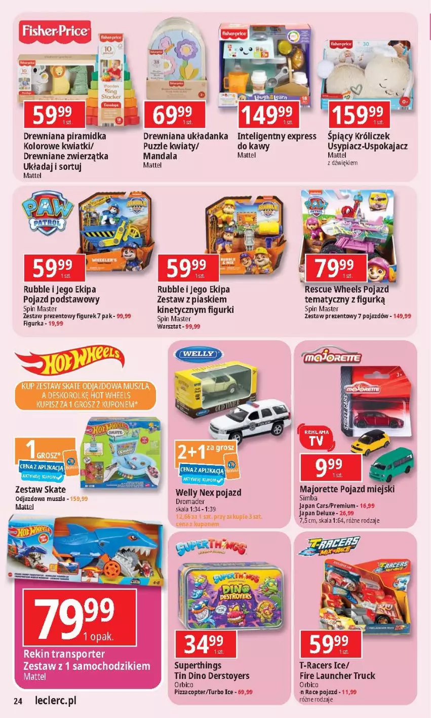 Gazetka promocyjna E Leclerc - ważna 17.09 do 28.09.2024 - strona 23 - produkty: Acer, BIC, Cars, Intel, Mattel, Mus, Pizza, Pojazd, Puzzle, Układanka, Zestaw prezentowy