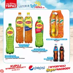 Gazetka promocyjna Topaz - Gazetka - Gazetka - ważna od 05.09 do 05.09.2021 - strona 28 - produkty: Top, Gry, Ice tea, Mirinda, Pepsi, Lipton