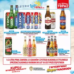 Gazetka promocyjna Topaz - Gazetka - Gazetka - ważna od 05.09 do 05.09.2021 - strona 31 - produkty: Piwo, Gin, Gra, Granat, Tyskie, Pomelo, Limonka, Melon, Captain Jack, Lech Premium
