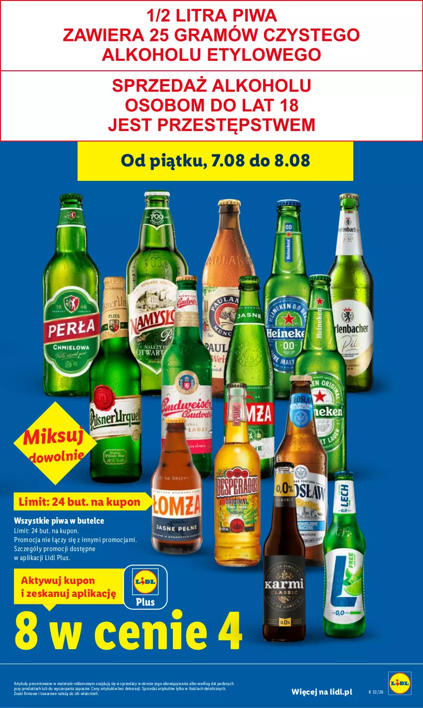 Gazetka promocyjna Lidl - Gazetka ważna od 6.08 do 8.08 - ważna 06.08 do 08.08.2026 - strona 11 - produkty: Piwa