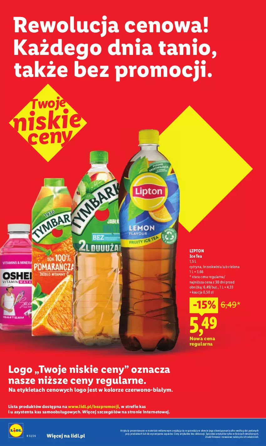 Gazetka promocyjna Lidl - Gazetka ważna od 6.08 do 8.08 - ważna 06.08 do 08.08.2026 - strona 34 - produkty: Ice tea, Lipton