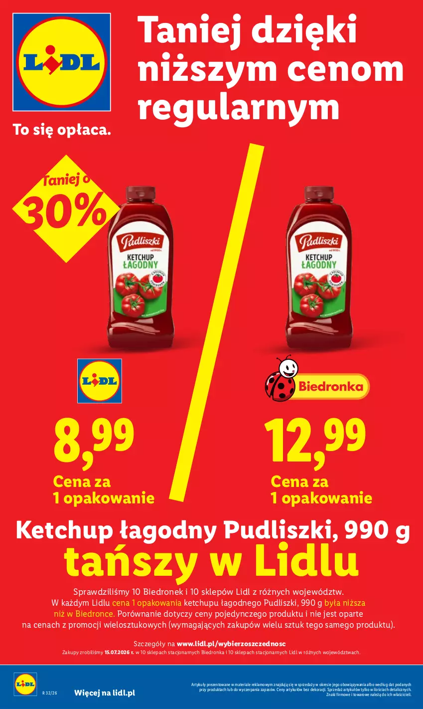 Gazetka promocyjna Lidl - Gazetka ważna od 6.08 do 8.08 - ważna 06.08 do 08.08.2026 - strona 6 - produkty: Ketchup, Por, Pudliszki