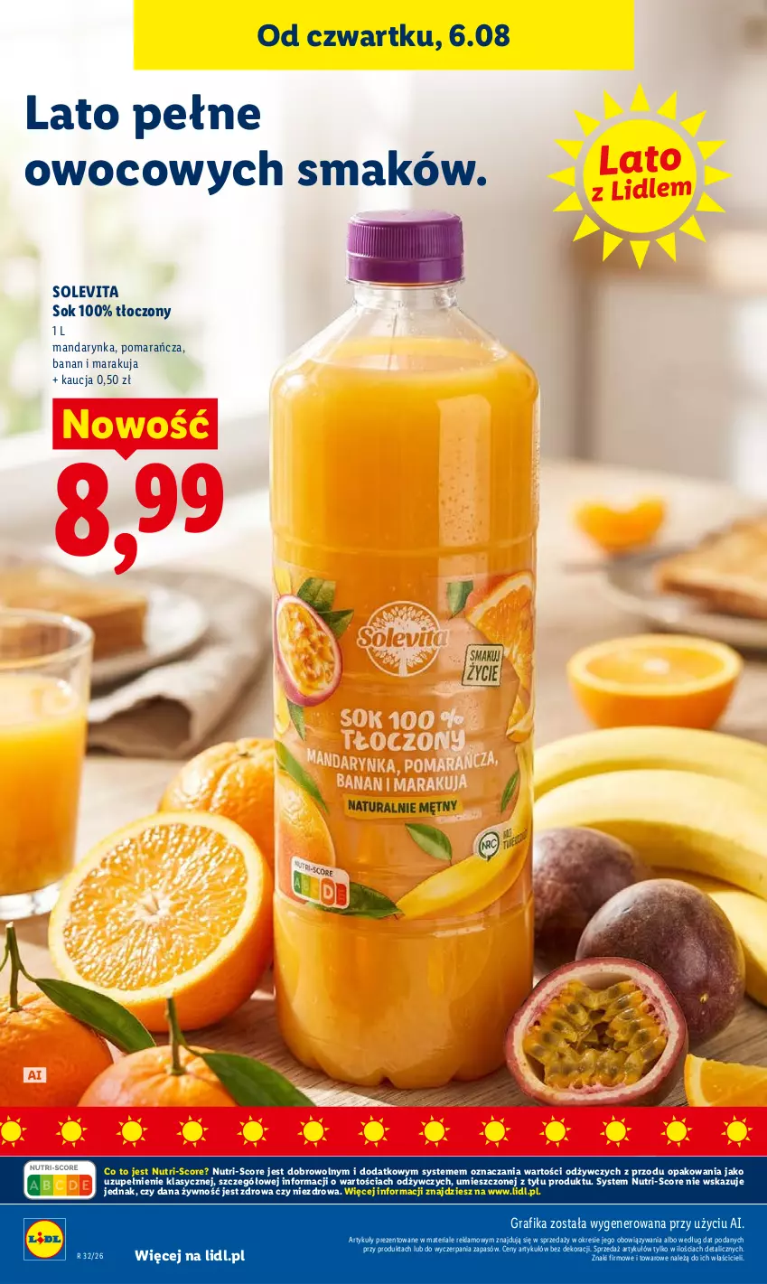 Gazetka promocyjna Lidl - Gazetka ważna od 6.08 do 8.08 - ważna 06.08 do 08.08.2026 - strona 70 - produkty: Anew, Gra, Grafika, Sok