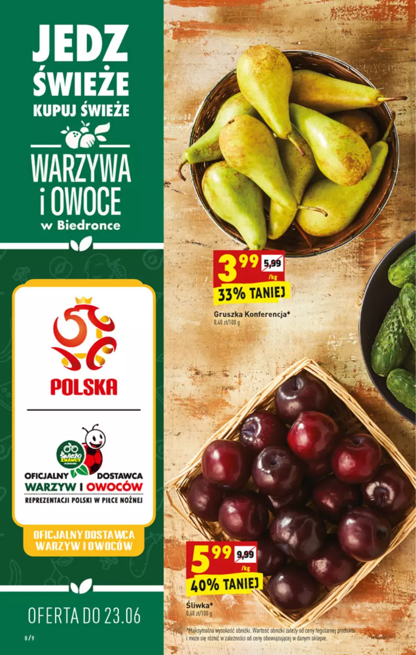 Gazetka promocyjna Biedronka - W tym tygodniu - ważna 21.06 do 27.06.2021 - strona 8 - produkty: Owoce, Warzywa