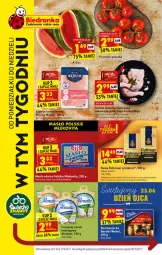 Gazetka promocyjna Biedronka - W tym tygodniu - Gazetka - ważna od 27.06 do 27.06.2021 - strona 1 - produkty: Kurczak, Ser, Dallmayr, Kawa, Mlekovita, Szynka konserwowa, , Szynka, Serek, Arbuz, Masło, Almette, Baryłki, Mleko