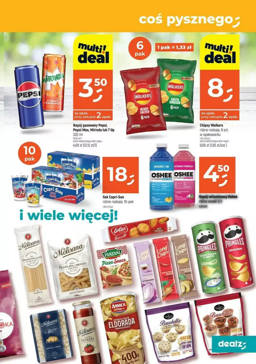 Gazetka promocyjna Dealz - ważna 01.10 do 14.10.2024 - strona 8 - produkty: Chipsy, Mirinda, Napój, Napój gazowany, Pepsi, Pepsi max