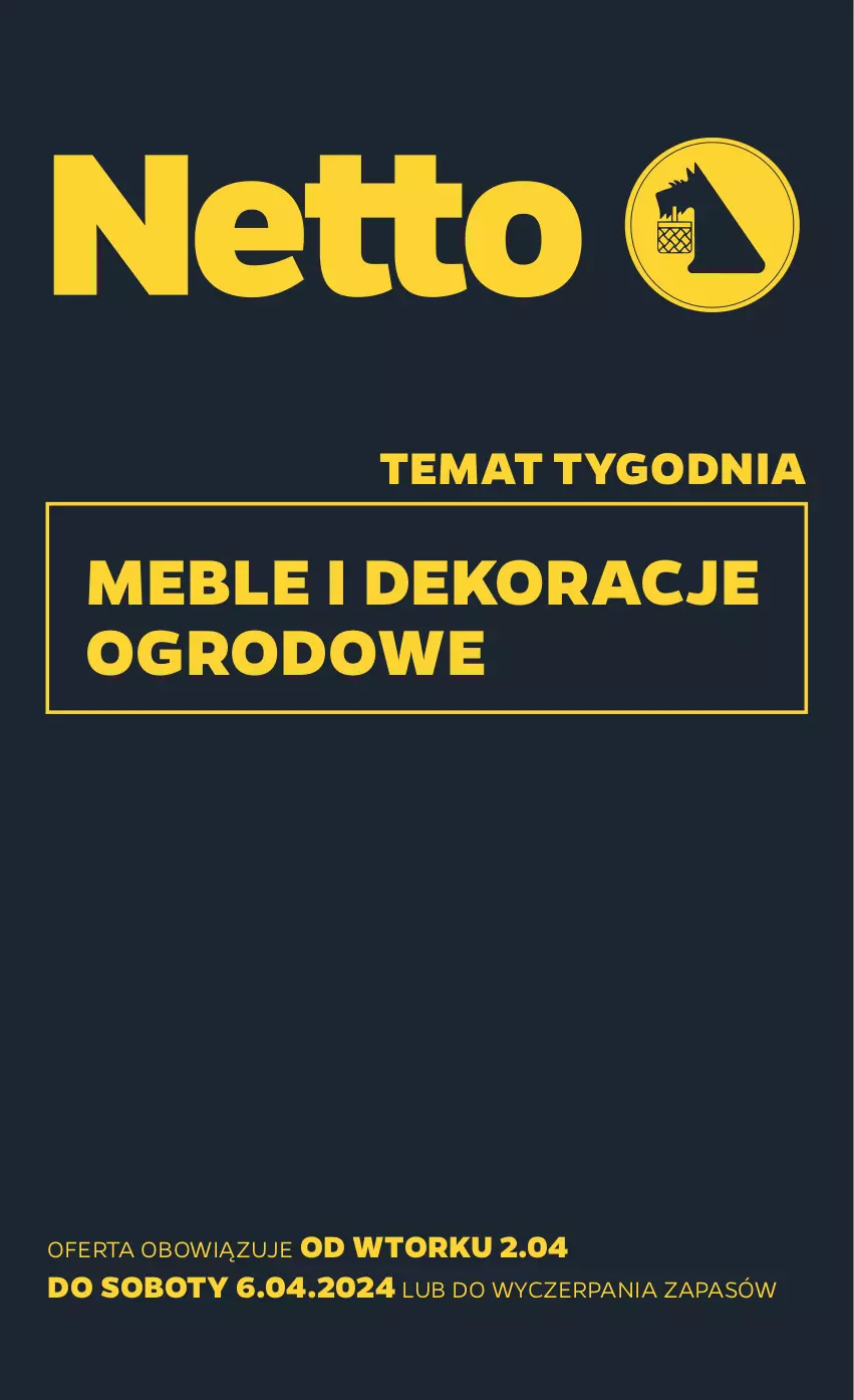 Gazetka promocyjna Netto - Od Wtorku Przemysłowa - ważna 02.04 do 06.04.2024 - strona 1 - produkty: Meble