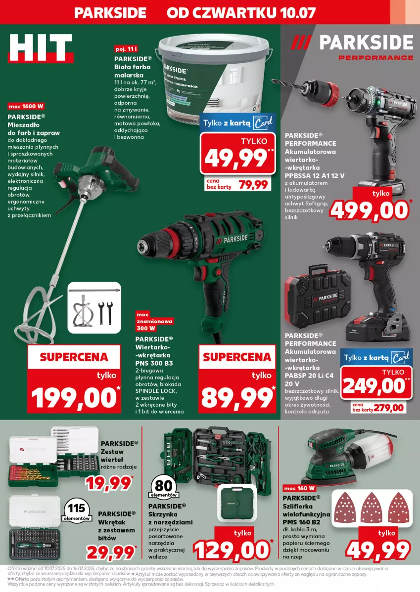 Gazetka promocyjna Kaufland - Kaufland - ważna 10.07 do 16.07.2025 - strona 5 - produkty: Akumulator, Fa, Mieszadło, Papier, Parkside, Por, Szlifierka, Tarka, Uchwyty, Wkręt, Wkrętarka