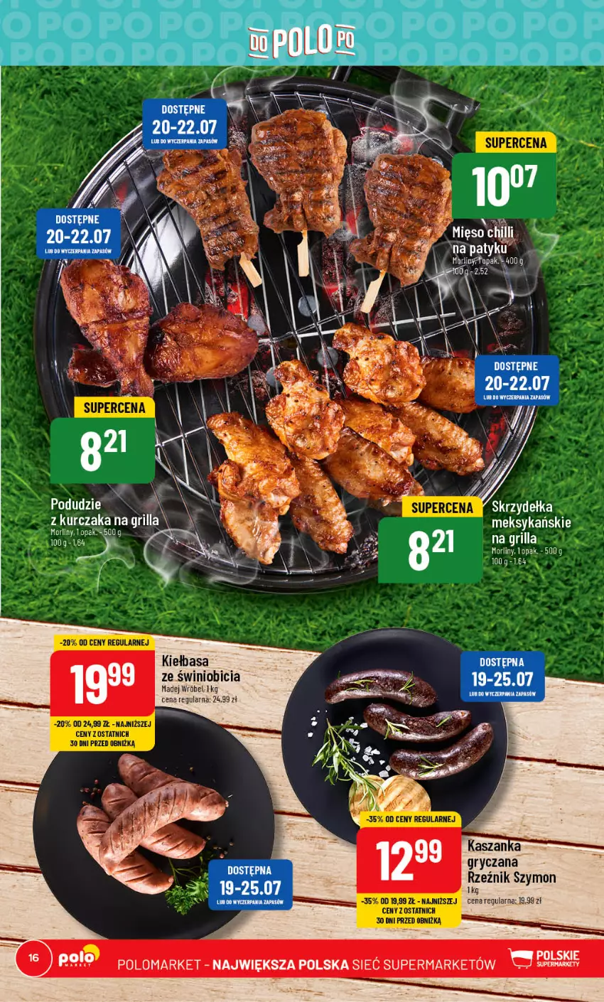 Gazetka promocyjna PoloMarket - Gazetka pomocyjna - ważna 19.07 do 25.07.2023 - strona 16 - produkty: BIC, Grill, Gry, Kawa, Kiełbasa, Madej Wróbel, Mięso, Morliny