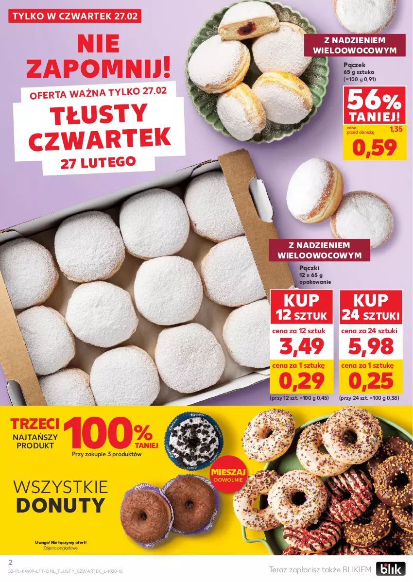 Gazetka promocyjna Kaufland - Gazetka tygodnia - ważna 27.02 do 05.03.2025 - strona 2 - produkty: Donut, Nuty, Pączek, Tera, Waga