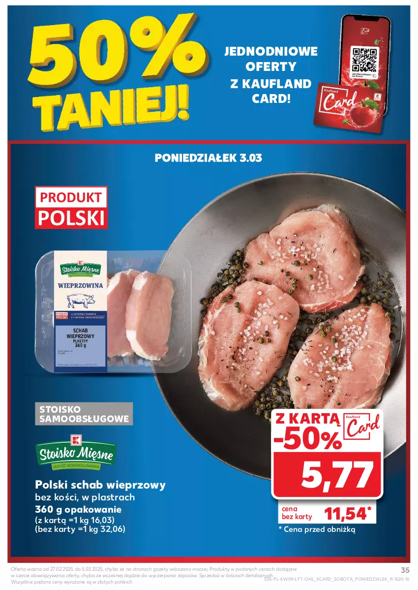 Gazetka promocyjna Kaufland - Gazetka tygodnia - ważna 27.02 do 05.03.2025 - strona 35 - produkty: Schab wieprzowy