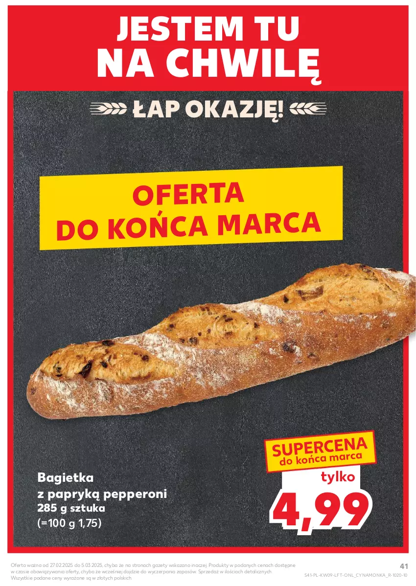 Gazetka promocyjna Kaufland - Gazetka tygodnia - ważna 27.02 do 05.03.2025 - strona 41 - produkty: Bagietka