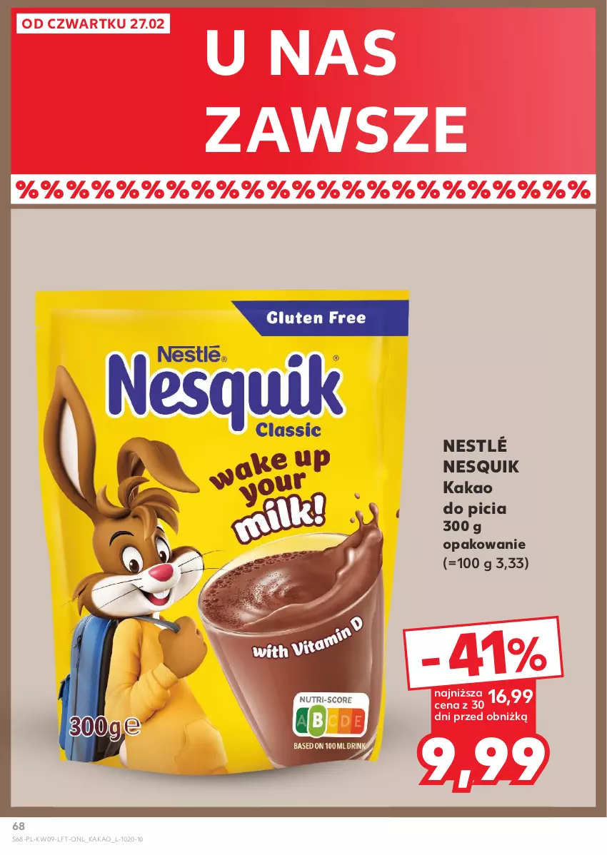 Gazetka promocyjna Kaufland - Gazetka tygodnia - ważna 27.02 do 05.03.2025 - strona 68 - produkty: Kakao, Nesquik, Nestlé