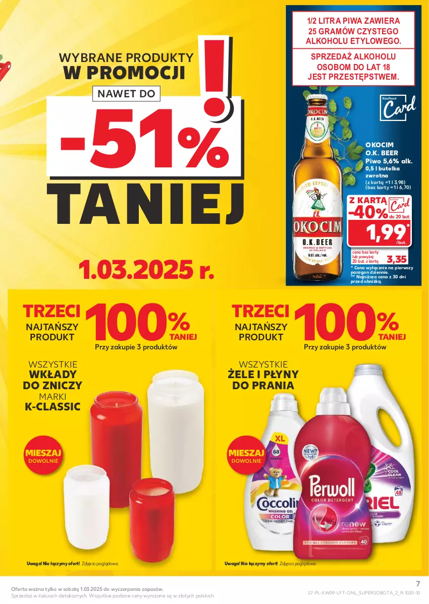 Gazetka promocyjna Kaufland - Gazetka tygodnia - ważna 27.02 do 05.03.2025 - strona 7 - produkty: Gra, Koc, Okocim, Piwa, Piwo, Waga, Znicz