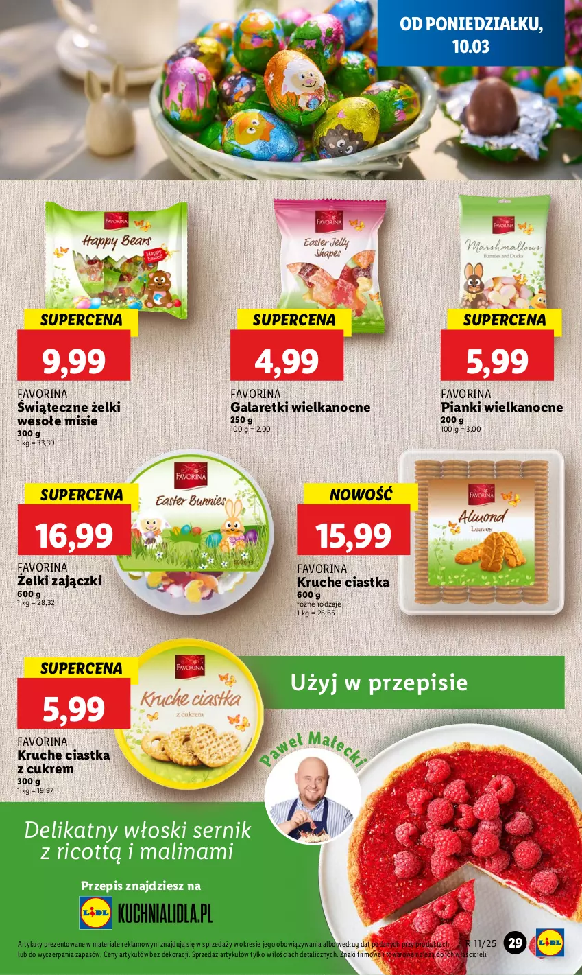 Gazetka promocyjna Lidl - GAZETKA - ważna 10.03 do 12.03.2025 - strona 31 - produkty: Ciastka, Fa, Gala, Galaretki, Ser