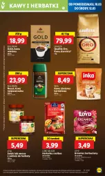 Gazetka promocyjna Lidl - GAZETKA - Gazetka - ważna od 12.03 do 12.03.2025 - strona 45 - produkty: Torebka, Kawa rozpuszczalna, Sok, Inka, Kawa zbożowa, Kawa ziarnista, Bell, Kawa mielona, Kawa, Loyd, Lavazza, Owoce, Bella, Imbir