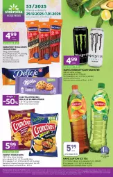 Gazetka promocyjna Stokrotka - Stokrotka Express - Gazetka - ważna od 07.01 do 07.01.2026 - strona 1 - produkty: Ciastka, Warzywa, Chipsy, Crunchips, Delicje, Owoce, Kabanos, Mięso