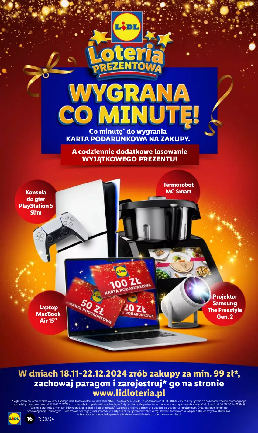 Gazetka promocyjna Lidl - GAZETKA - ważna 09.12 do 11.12.2024 - strona 20 - produkty: Gra, Konsola, Mola, PlayStation, PlayStation 5, Robot, Samsung, Top