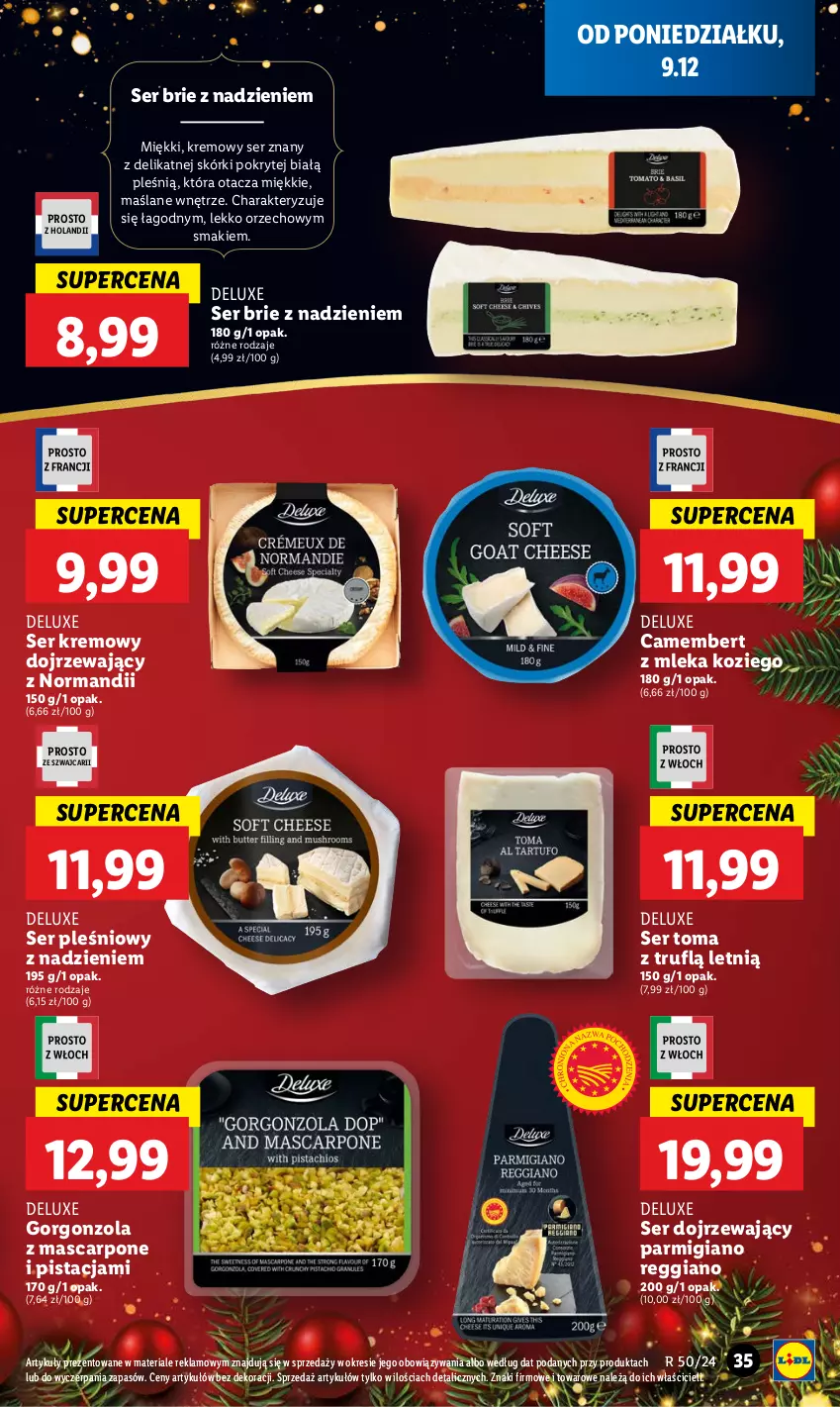 Gazetka promocyjna Lidl - GAZETKA - ważna 09.12 do 11.12.2024 - strona 39 - produkty: Brie, Camembert, Gorgonzola, Mascarpone, Ser, Ser pleśniowy