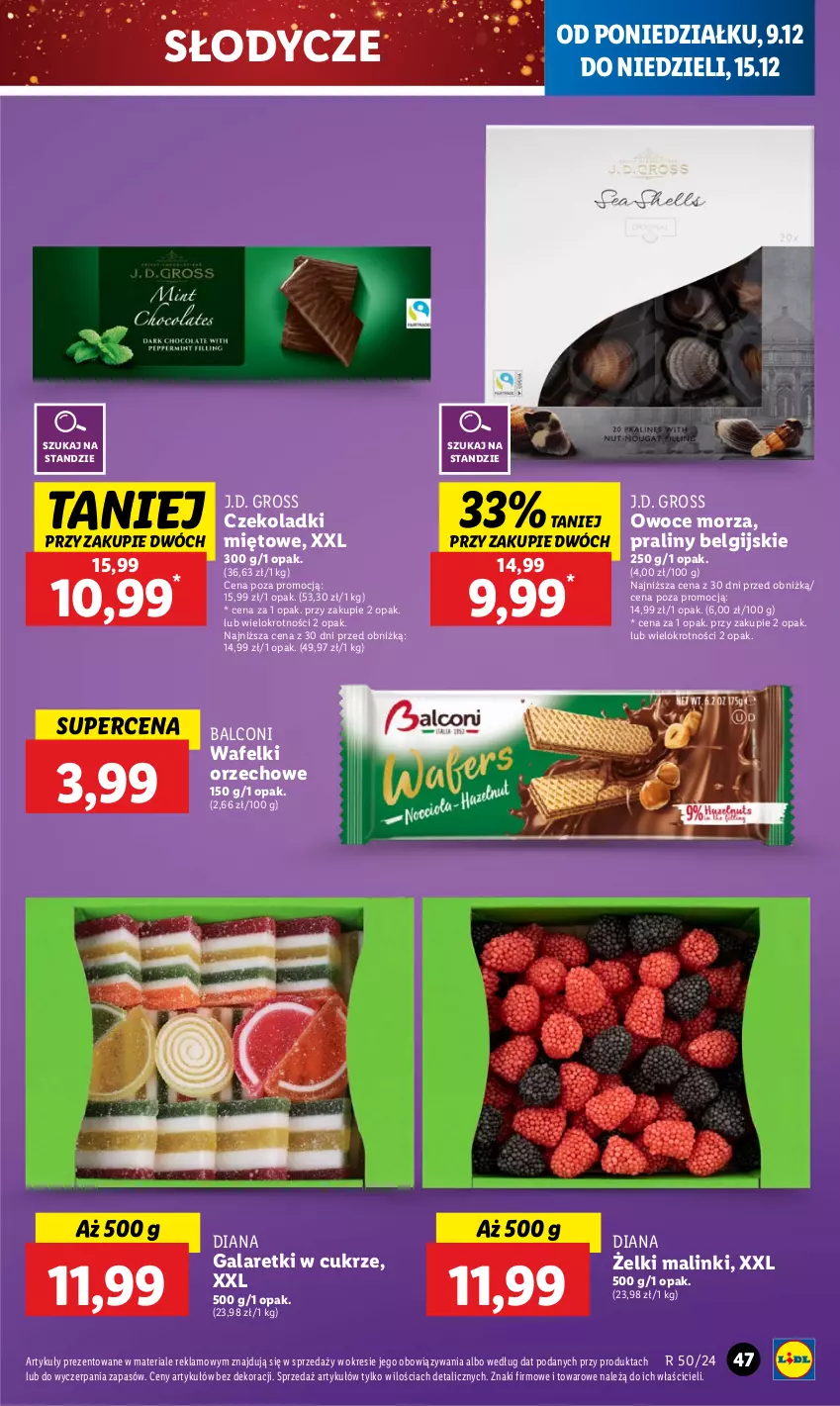 Gazetka promocyjna Lidl - GAZETKA - ważna 09.12 do 11.12.2024 - strona 51 - produkty: Alcon, Gala, Galaretki, LG, Owoce, Owoce morza, Praliny