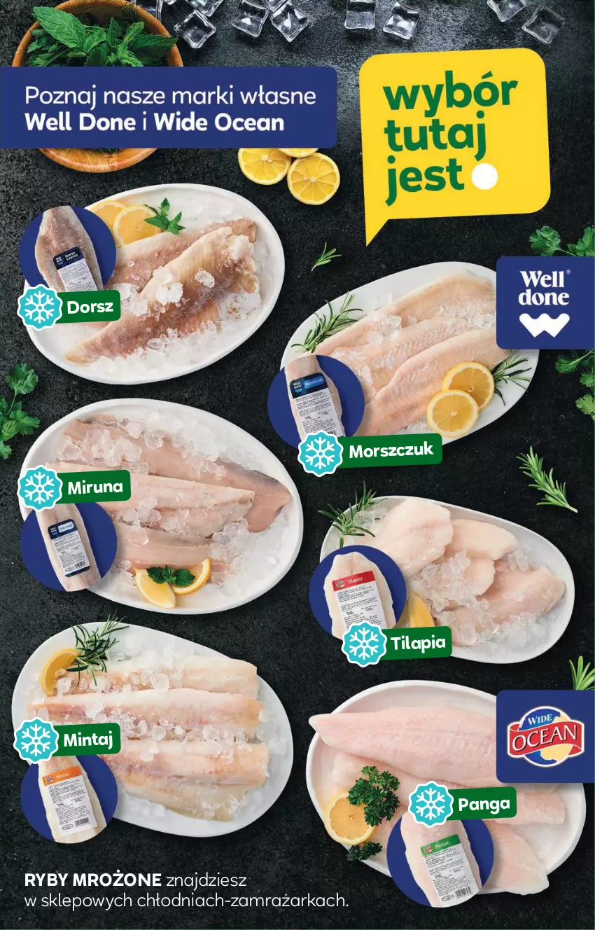 Gazetka promocyjna Stokrotka - Market Opole/Radom - ważna 05.12 do 11.12.2024 - strona 15 - produkty: Dorsz, Mintaj, Miruna, Panga, Tilapia, Zamrażarka