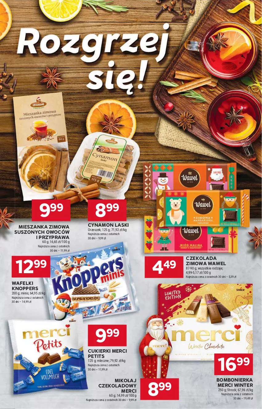 Gazetka promocyjna Stokrotka - Market Opole/Radom - ważna 05.12 do 11.12.2024 - strona 23 - produkty: Cukier, Cukierki, Czekolada, Knoppers, Merci, Mięso, Owoce, Warzywa, Wawel