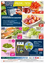 Gazetka promocyjna Carrefour - Gazetka Targi świeżości - Gazetka - ważna od 02.08 do 02.08.2021 - strona 4 - produkty: Warzywa, Warzywa i owoce, O nas, Ziemniaki, Sałat, Brzoskwinie, Owoce, Pomidory, Szpinak