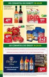 Gazetka promocyjna Stokrotka - Market - Gazetka - ważna od 24.09 do 24.09.2025 - strona 2 - produkty: Piwa, Piwo, Lubella, Warzywa, Gra, Bell, Papryka czerwona, Papryka, Farm Milk, Mąka, Syrop, Owoce, Bella, Mięso, Herbapol, Mleko, Fa