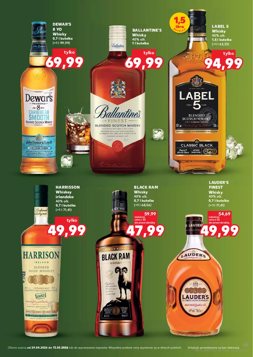 Gazetka promocyjna Kaufland - Barek Kauflandu - ważna 29.04 do 13.05.2026 - strona 15 - produkty: Lack, Whiskey, Whisky