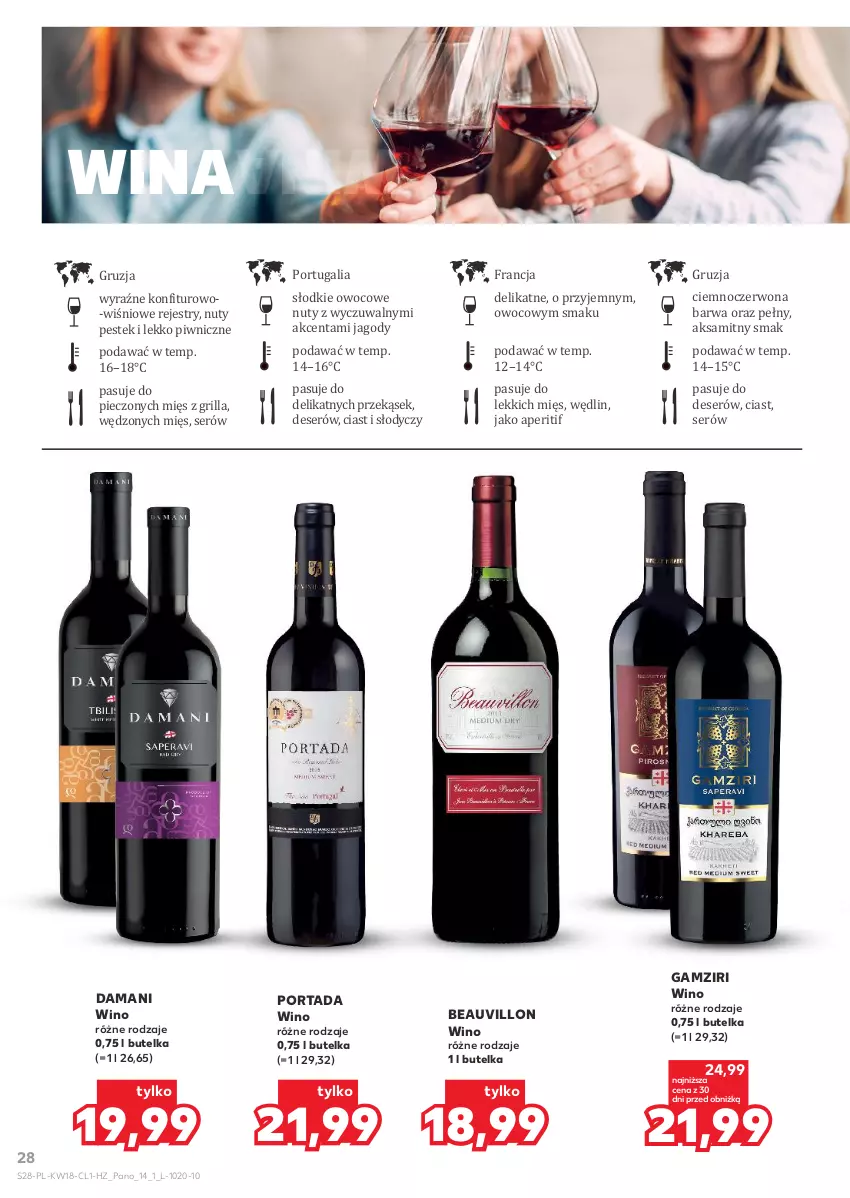 Gazetka promocyjna Kaufland - Barek Kauflandu - ważna 29.04 do 13.05.2026 - strona 28 - produkty: Aksam, Deser, Grill, Jagody, Nuty, Piec, Por, Portada, Ser, Stek, Wino