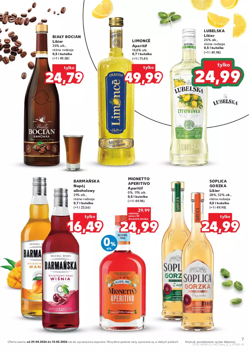 Gazetka promocyjna Kaufland - Barek Kauflandu - ważna 29.04 do 13.05.2026 - strona 7 - produkty: Biały Bocian, Likier, Mionetto, Napój, Soplica
