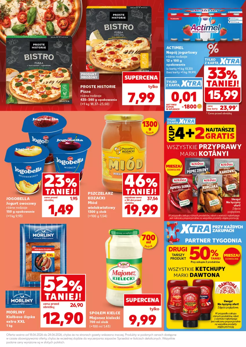 Gazetka promocyjna Kaufland - Mocny Start - ważna 22.06 do 24.06.2026 - strona 7 - produkty: Actimel, AEG, Dawtona, Jogurt, Ketchup, Kurczak, LG, Napój, Napój jogurtowy, Por, Szal, Waga